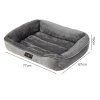 Skylos Orthopedic Dog Bed Large Soft Arctic Velvet Pet Bed Mattress Anti-Slip