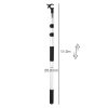 Levede Skylight Opener Telescopic Window Pole 1.1-2m Roof Window Aluminium Black