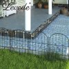 Levede Animal Barrier Metal Decorative Garden Fence Outdoor Pet Border 10 Pack