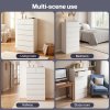 Levede Tall Chest of Drawers White Storage Cabinet for Bedroom Hallway Home