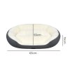 Skylos Dog Bed Luxury Soft Washable Puppy Cat Cushion Mattress Corduroy Grey M