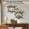 Levede Floating Shelves Hanging Rustic Brown Stylish Wall Storage 2 Set