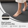 Marlow Rugs Living Room? Faux Wool Carpet Rebound Foam Non Slip Washable Grey