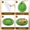 Skylos Dog Bed Donut Soft Large Cat Beds For Calming Pet Anti Anxiety Washable L