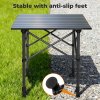 Levede Camping Table Folding Aluminum Portable Picnic Foldable BBQ Desk 70cm