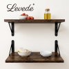 Levede Floating Shelves Wall Mounted Shelf Set of 2 Rustic Storage Shelves 39cm