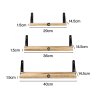 Levede Wall Mounted Floating Shelves Set of 4 Rustic Display Shelf Solid Wood