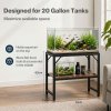 Levede Fish Tank Stand Aquarium Rack 20 Gallon 272kg Metal Living Room Black
