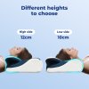Lavio Cervical Contour Memory Foam Pillow Side Sleeper for Neck Pain Relief