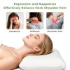 Lavio Ergonomic Memory Foam Pillow for Neck Shoulder Pain Relief Washable 2PC