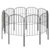 Levede 10 Pack Animal Barrier Metal Decorative Garden Fence Outdoor Pet Border
