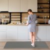 Marlow Kitchen Mat 2Pcs Non Slip Woven Rubber Floor Mat Absorbent Runner Grey
