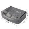 Skylos Dog Bed Cat Bed Cave Pet Bed Removable Blanket Washable Anti-anxiety 63cm