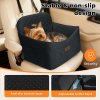 Skylos Pet Booster Dog Car Seat Safe Travel Carrier Bed Bag Basket Puppy Black