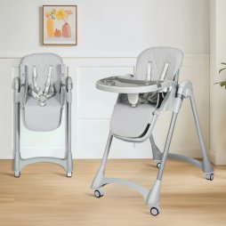 Dekko Baby High Chair 4 in1 Foldable Toddler Feeding Table Adjustable Portable