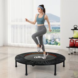 Centra 40 Inch Mini Trampoline Bounce Round Exercise Home Gym Fitness Rebounder