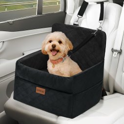 Skylos Dog Booster Car Seat Portable Travel Carrier Bed Basket Pet Puppy Black