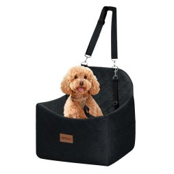 Skylos Pet Booster Dog Car Seat Safe Travel Carrier Bed Bag Basket Puppy Black