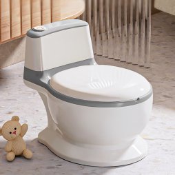 Dekko Kids Potty Trainer Seat Safety Toilet Training Toddler Non-Slip Grey