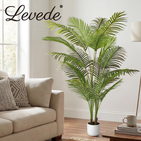 Levede Artificial Palm Tree Fake Plant Home Office Decor Realistic Faux Tree