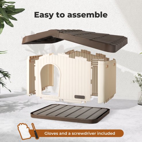 Skylos Dog Winter Insulated House Outdoor Feral Cat Weatherproof Warm Stray Dog Shelter