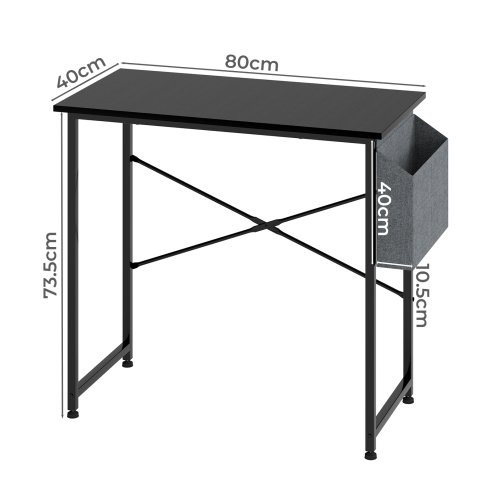 Levede Office Computer Gaming Desk Steel Frame for Sturdy PC Laptop Storage Bag