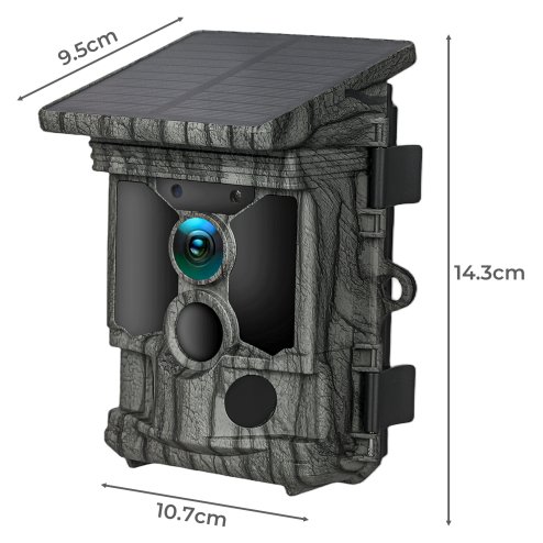 Centra Solar Trail Camera 4K 112MP Hunting Game Cam Wifi Bluetooth 64GB Card