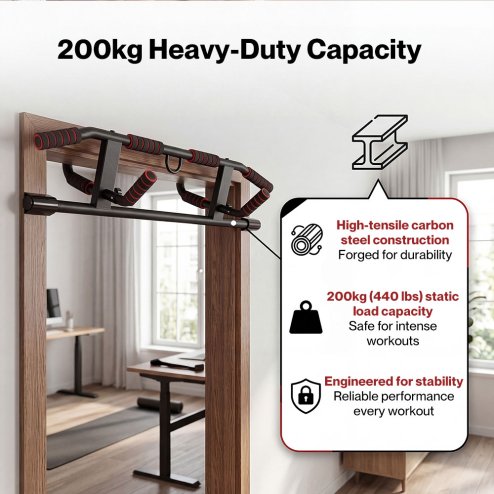Centra Pull Up Bar Doorway Chin Up Bar Easier Strength Trainer Resistance Band