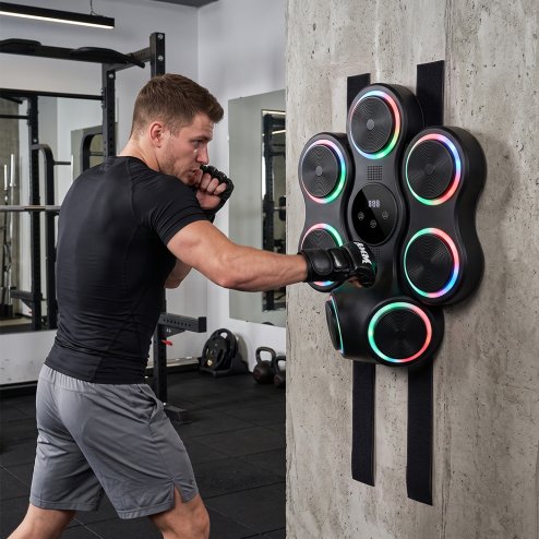 Centra Music Boxing Machine 11 Modes 9 Speeds LED Scoring for Home Gym Black