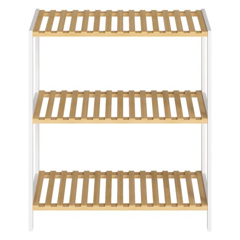 Levede Bamboo Storage Shelf 3-Tier Organiser Shelving Unit Stand Shoe Rack
