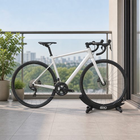 MONVELO Bike Stand Floor Rack Adjustable ABS For Mountain Bikes Garage Black