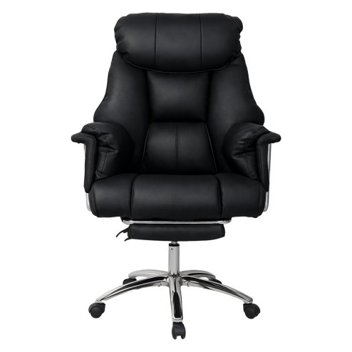 Executive Office Chair Heavy Duty Wide Spring Cushion Recliner Footrest 150kg