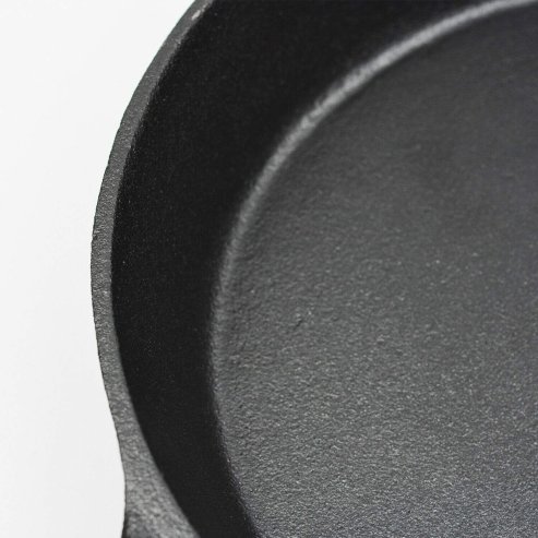 Toque Frying Pan Non Stick Cast Iron 30cm Steak Skillet Round BBQ Grill Camping