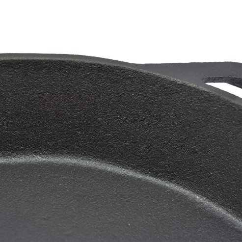 Toque Frying Pan Non Stick Cast Iron 30cm Steak Skillet Round BBQ Grill Camping