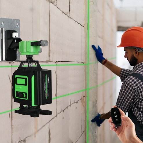 Traderight Laser Level 4D 16 Line Green Self -Leveling with Remote Tripod
