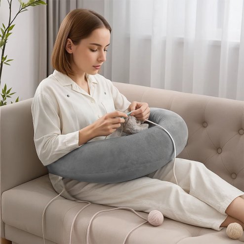 Lavio Gaming Arm Pillow Ergonomic U-Shaped for Lap Back Support Reading Working