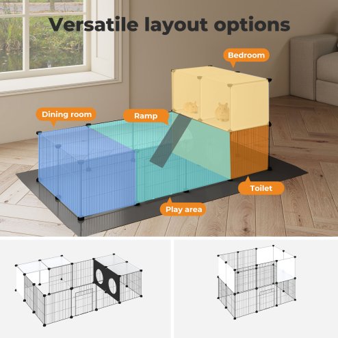 Skylos Small Pet Playpen Hamster Run Puppy Rabbit Chinchilla Enclosure Fence