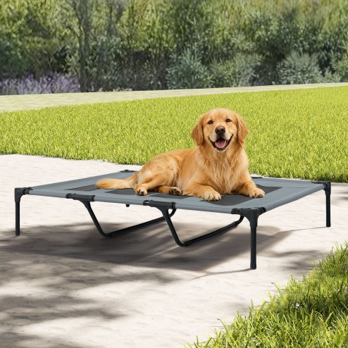 Skylos Raised Dog Bed Elevated Pet Bed Portable Outdoor Camping Cooling Mesh