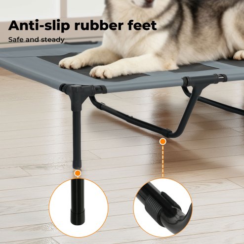 Skylos Raised Dog Bed Elevated Pet Bed Portable Outdoor Camping Cooling Mesh
