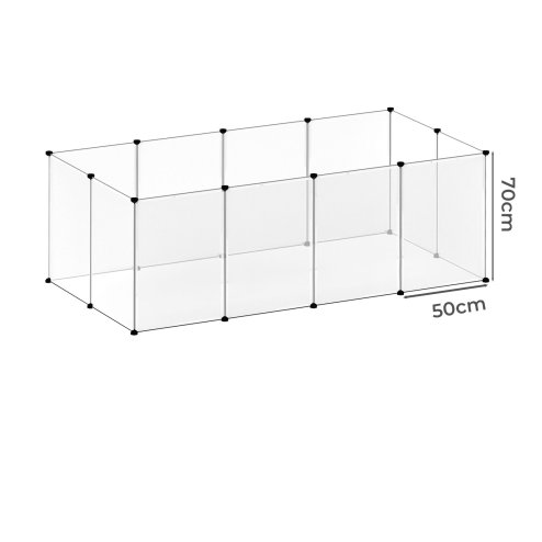 Small Animal Playpen DIY Plastic Pet Fence for Rabbit Hamster Puppy Guinea Run