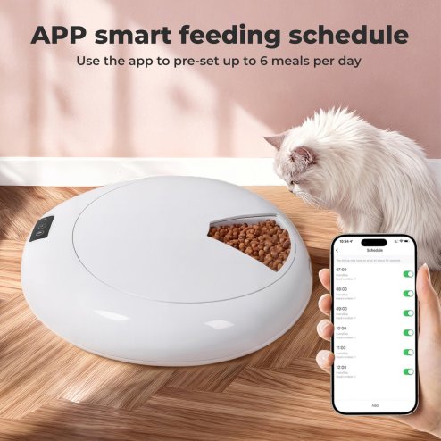 Skylos Pet Feeder Automatic Dog Cat Programmable Fresh Wet Dry Food Dispenser