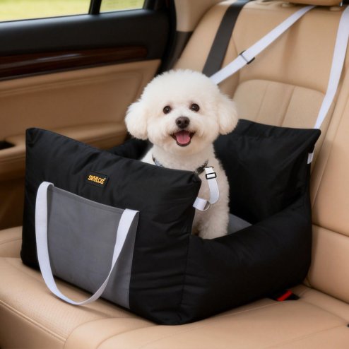 Skylos Dog Car Seat Travel Bed Carrier Portable Pet Booster Seat Washable Puppy