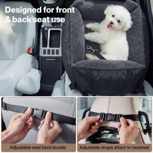 Skylos Dog Car Seat Travel Bed Carrier Pet Booster Seat Basket Portable Puppy