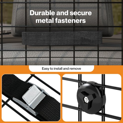 Skylos Dog Car Barrier Universal Pet Barrier Guard Adjustable Safety Travel