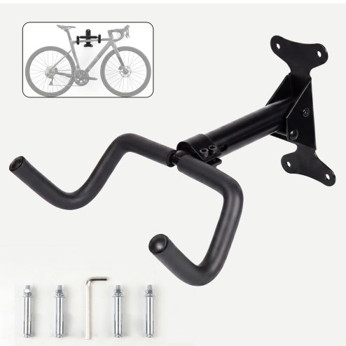 MONVELO Bike Wall Mount Rack Foldable Bicycle Storage Hanger Holder Adjustable Image