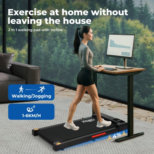 Centra Under Desk Electric Walking Pad Treadmill Running Machine Online Fitness