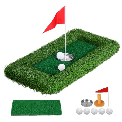 Centra Floating Golf Green Mini Mat Set Putting Turf Pool Water Outdoor 60x30CM