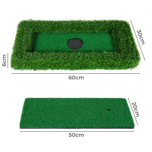 Centra Floating Golf Green Mini Mat Set Putting Turf Pool Water Outdoor 60x30CM