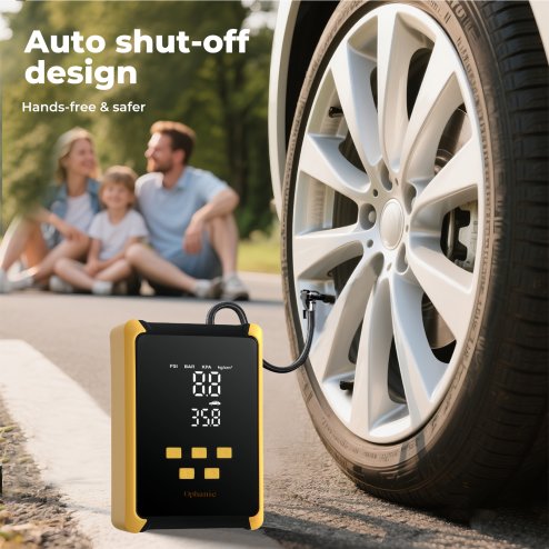 Manan 12V 150PSI Portable Tire Inflator Air Compressor Dual Display LED Light