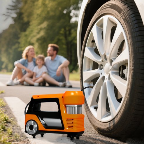 Manan 150PSI Car Tyre Inflator 12V Digital Air Compressor Auto-Off LED Fast Pump